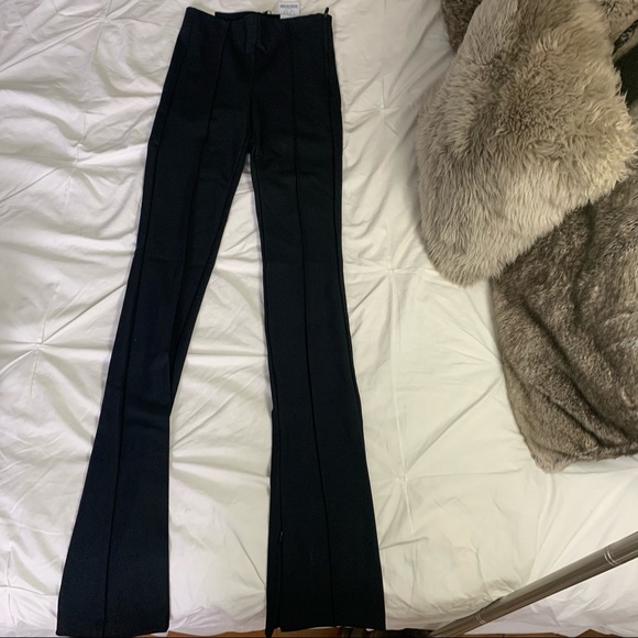 Zara black pants with slit - Picture 6 of 7